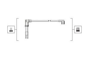 Комплект проводов зажигания Seat Leon 1999-2006 MAGNETI MARELLI 941319170081