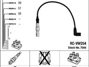 Комплект электропроводки на A3, A4, Altea, Bora, Caddy, Cordoba, Exeo, Golf, Ibiza, Leon, Multivan, New Beetle, Octav...