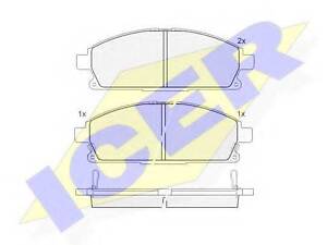 Комплект тормозных колодок (дисковых) ICER 181521 на NISSAN TERRANO (R50)