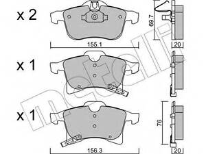 Комплект гальмівних колодок (дискових) METELLI 2205390 на VAUXHALL MERIVA Mk II (B)