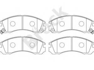 Комплект гальмівних колодок BRECK 213630070110 на MITSUBISHI OUTLANDER II (CW_W, ZG, ZH)