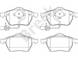 Комплект гальмівних колодок BRECK 219380070110 на AUDI A4 седан (8D2, B5)