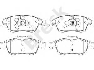 Комплект гальмівних колодок BRECK 249140070100 на RENAULT MEGANE CC (EZ0/1_)