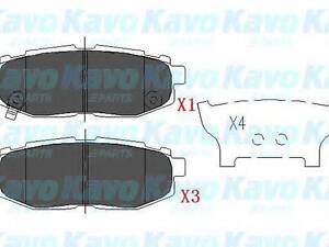 Комплект гальмівних колодок KAVO PARTS KBP8022 на SUBARU OUTBACK універсал (BM, BR)