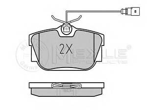 Комплект тормозных колодок MEYLE 0252344616W на VW TRANSPORTER/CARAVELLE Mk IV автобус (70XB, 70XC, 7DB, 7DW)