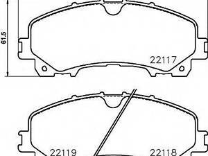 Комплект гальмівних колодок TEXTAR 2211701 на INFINITI Q50