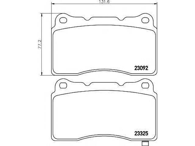 Комплект гальмівних колодок TEXTAR 2309204 на HOLDEN COMMODORE седан (VE)