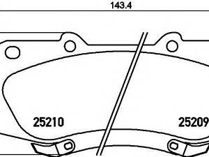 Комплект гальмівних колодок TEXTAR 2520901 на TOYOTA HILUX (VIGO) III пикап (TGN1_, GGN2_, LAN_, GGN1_, KUN2_, KU