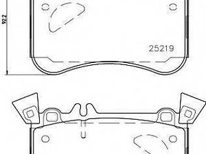 Комплект тормозных колодок TEXTAR 2521905 на MERCEDES-BENZ CLA купе (C117)