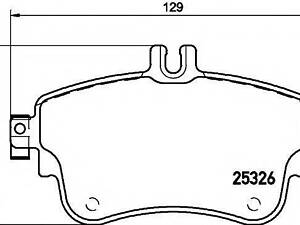 Комплект гальмівних колодок TEXTAR 2532601 на MERCEDES-BENZ B-CLASS (W246, W242)