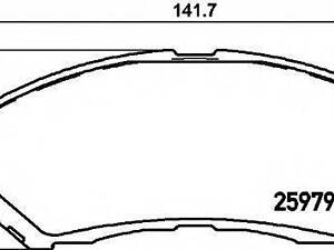 Комплект гальмівних колодок TEXTAR 2597901 на SUZUKI S-CROSS