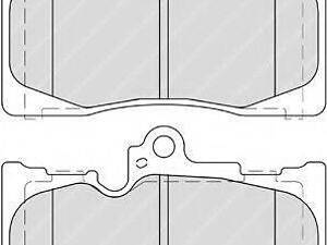 Комплект гальмівних колодок з 4 шт. дисків FERODO FDB4216 на LEXUS GS седан (GRS19_, UZS19_, GWS19_)