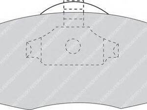 Комплект гальмівних колодок з 4 шт. дисків FERODO FDB884 на FORD GRANADA I (GAE, GGE)