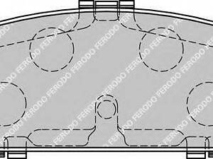 Комплект гальмівних колодок з 4 шт. дисків FERODO FDB1721 на MAZDA 6 Sport (GH)