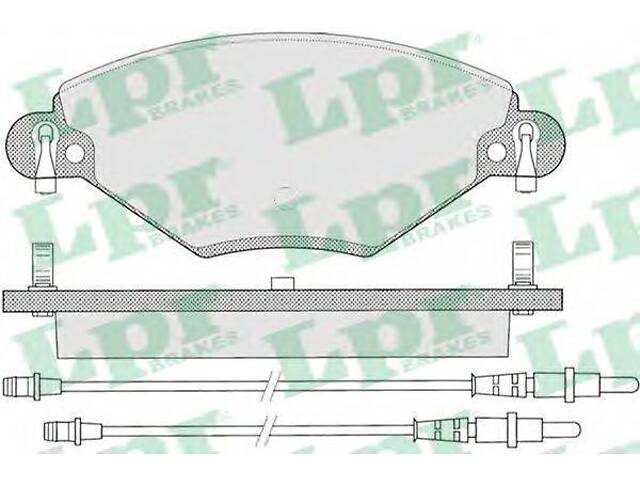 Комплект гальмівних колодок з 4 шт. дисків LPR 05P793 на CITROËN C5 I (DC_)