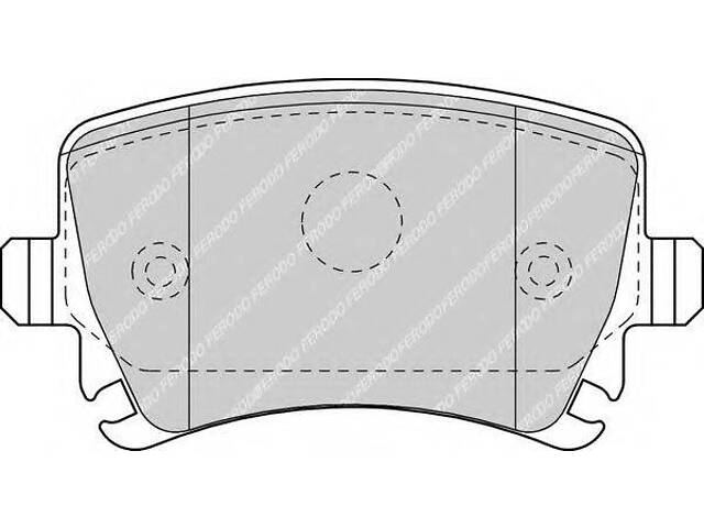 Комплект гальмівних колодок з 4 шт. дисків FERODO FDB1636 на VW PASSAT (362)