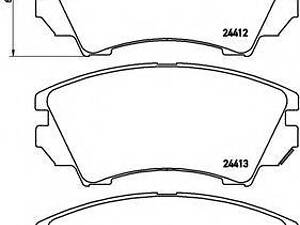 Комплект гальмівних колодок з 4 шт. дисків BREMBO P59055 на SAAB 9-5 (YS3G)