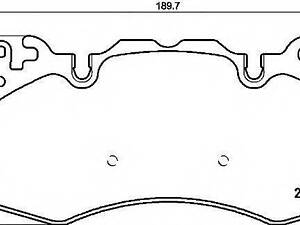 Комплект гальмівних колодок з 4 шт. дисків BREMBO P44023 на LAND ROVER RANGE ROVER Mk III (LM)