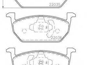 Комплект гальмівних колодок з 4 шт. дисків BREMBO P85137 на AUDI A3 Sportback (8VA)