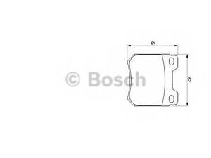 Комплект гальмівних колодок з 4 шт. дисків BOSCH 0986424754 на SAAB 9-5 универсал (YS3E)