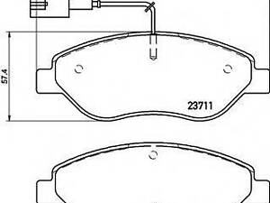 Комплект тормозных накладок, дисковый тормоз BREMBO P23145 на FIAT RITMO III (198)