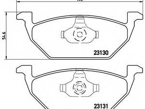 Комплект гальмівних накладок, дискове гальмо BREMBO P85041 на SEAT IBIZA V (6J5, 6P5)