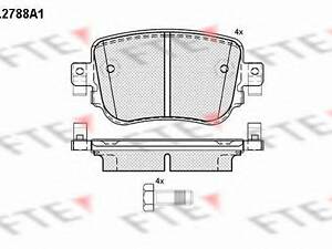 Комплект гальмівних накладок, дискове гальмо ATE 13046027902 на VW JETTA VII SportWagon (BA5)