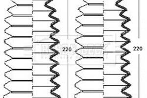 Комплект гофрованих кожухів, механізм рульового ке Borg & Beck BSG3243