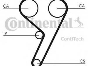 Комплект ГРМ Ford MondeoFocus 1.41.6i 03-Volvo C30S40V50 1.6 05-12 (22x117z) CONTITECH CT881K3 на FORD C-MAX II (DXA/CB7