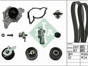 Комплект ГРМ с водяным насосом (помпой) на A4, A6, A8, Passat B5, Superb
