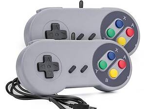 Комплект Игровой контроллер Rii, USB-контроллер SNES Retro,геймпад-джойстик для ПК, Raspberry Pi, Windows MAC