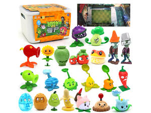 Комплект игрушек героев из игры Plants vs Zombies Растения против зомби 22 персонажа игровое поле Разноцветный