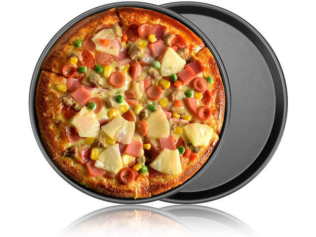 Комплект з 2 форм для випічки піци з антипригарним/тефлоновим покриттям Ø 26 см - Фото 3