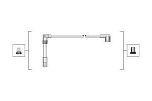 Комплект изолированных проводов для свечей зажигания Audi A4 2000-2009 MAGNETI MARELLI 941319170082