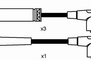 Комплект изолированных проводов для свечей зажигания Chevrolet Aveo 2003-2008 NGK 8275