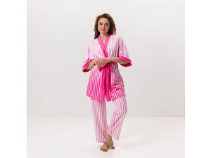 Комплект женский из плюшевого велюра штаны и халат Victoria’s Secret Pink 3432_XL 16014 XL