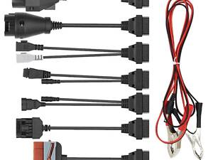 Комплект кабелей OBD 2 переходников obd2 8шт OBD 2 для легковых автомобилей Delphi Autocom Launch.