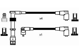 Комплект кабелей зажигания AUDI 80 B4 (8C5) / AUDI A6 C4 (4A5) 1990-2000 г.