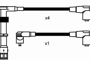 Комплект кабелей зажигания AUDI 80 B4 (8C5) / AUDI A6 C4 (4A5) 1990-2000 г.