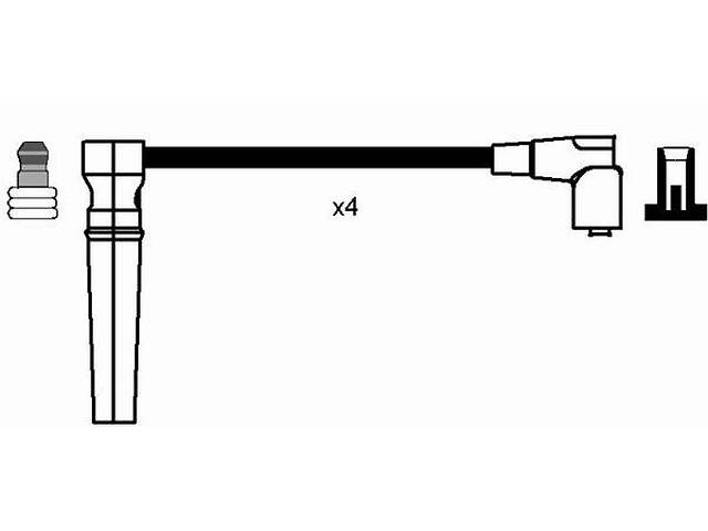 Комплект кабелей зажигания DAEWOO KALOS (KLAS) 1997-2008 г.