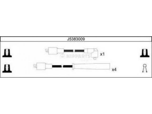 Комплект кабелей зажигания MAZDA 929 (HC) / MAZDA 626 (GD) 1981-1998 г.