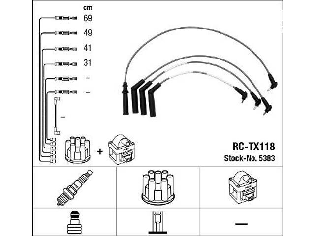 Комплект кабелей зажигания TOYOTA STARLET (_P8_) 1989-1999 г.