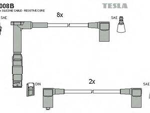 Комплект кабелiв запалювання TESLA T008B на MERCEDES-BENZ E-CLASS седан (W124)