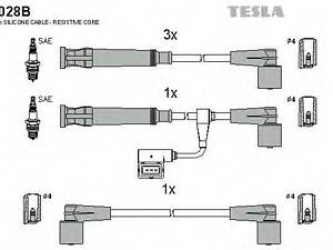Комплект кабелiв запалювання TESLA T028B на BMW 3 седан (E30)