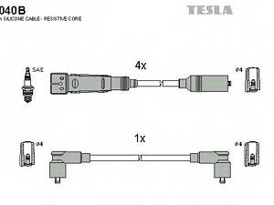 Комплект кабелiв запалювання TESLA T040B на VW GOLF Mk II (19E, 1G1)