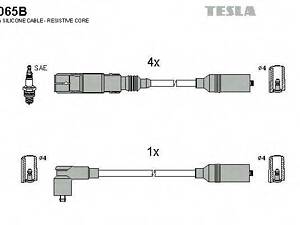 Комплект кабелей зажигания TESLA T065B на VW PASSAT (3A2, 35I)