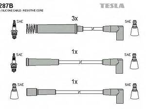 Комплект кабелiв запалювання TESLA T287B на OPEL VECTRA A (86_, 87_)
