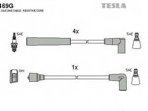 Комплект кабелей зажигания TESLA T469G на FORD SIERRA (GBG, GB4)