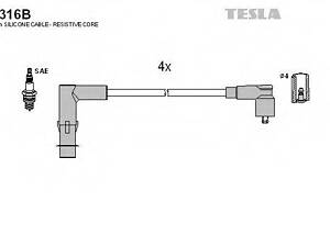 Комплект кабелiв запалювання TESLA T316B на RENAULT MEGANE I Coupé (DA0/1_)