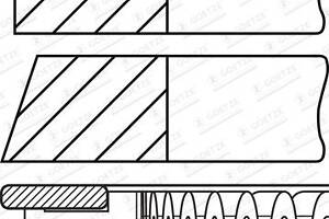 Комплект колец на поршень AUDI A2 (8Z0) / VW BORA (1J2) 1997-2022 г.